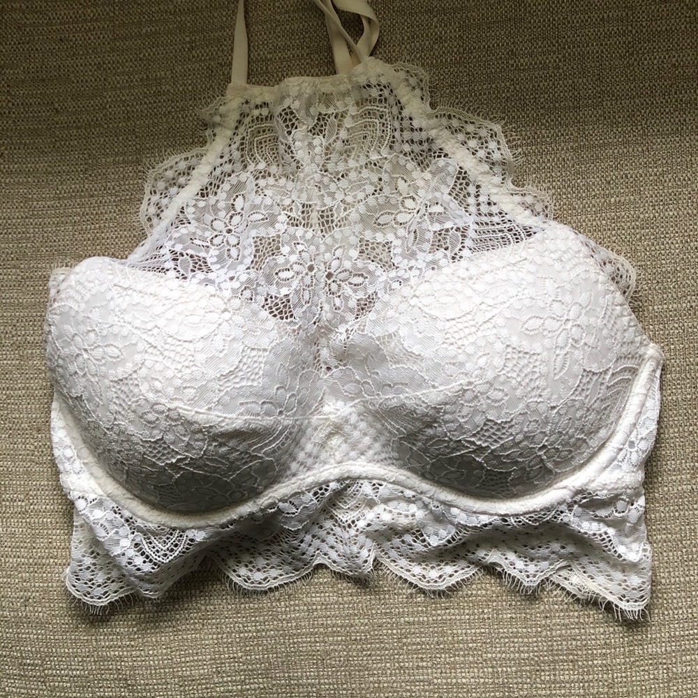 PINK high-neck, push-up, bralette